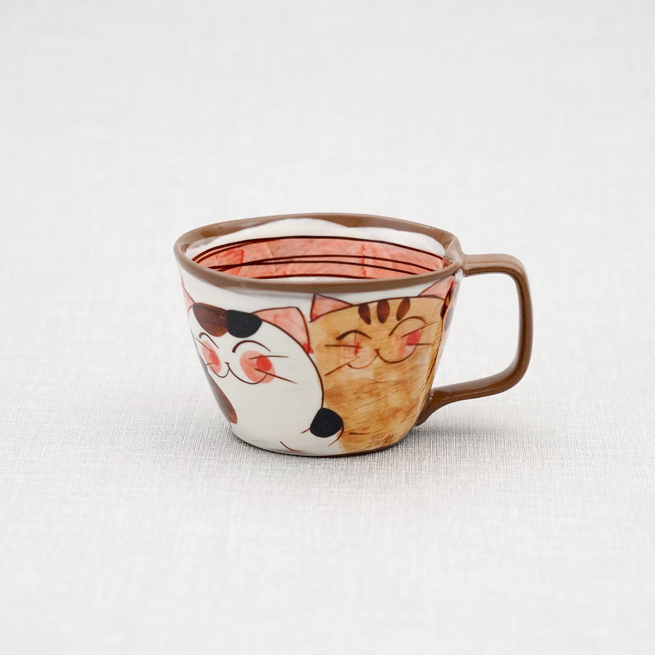 仲良しネコ スープマグ | 菊祥陶器／工房祥sho～ Kikusho Pottery