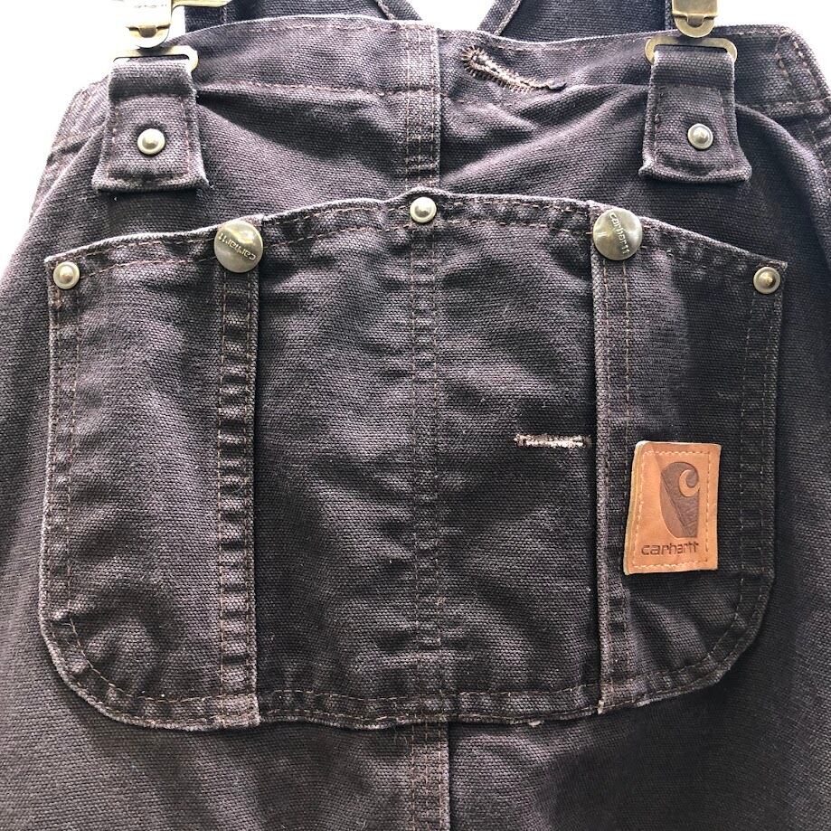 90's carhartt カーハート ダックオーバーオール ダブルニー ダック地