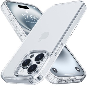 【数量限り】【極めて透明・薄く、耐衝撃性】iPhone 15 Pro Max 用 ケース クリア TPU+PC 透明 耐衝撃 滑り止め 指紋防止 米軍MIL規格 黄変防止 スマホケース iPhone 15 Pro Max[WHTMM]
