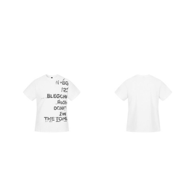 ランダムレタリンググラフィックTシャツ 2col   R02507