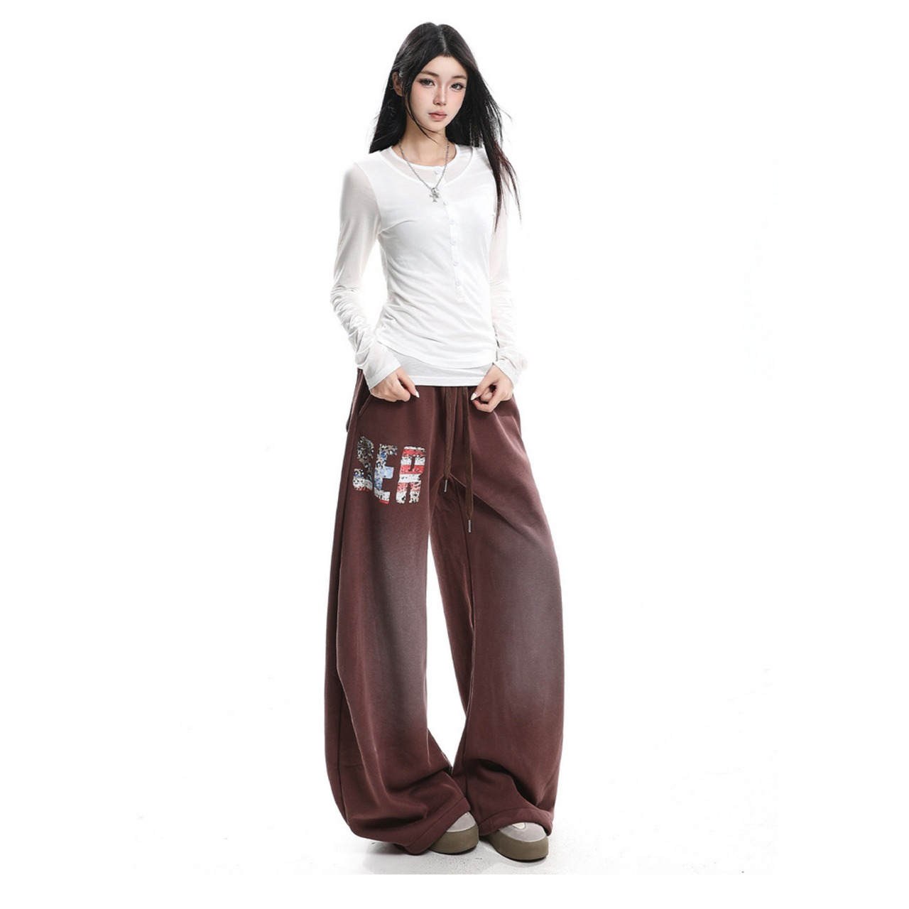 ストリート  裏起毛 SER スウェットパンツ P380