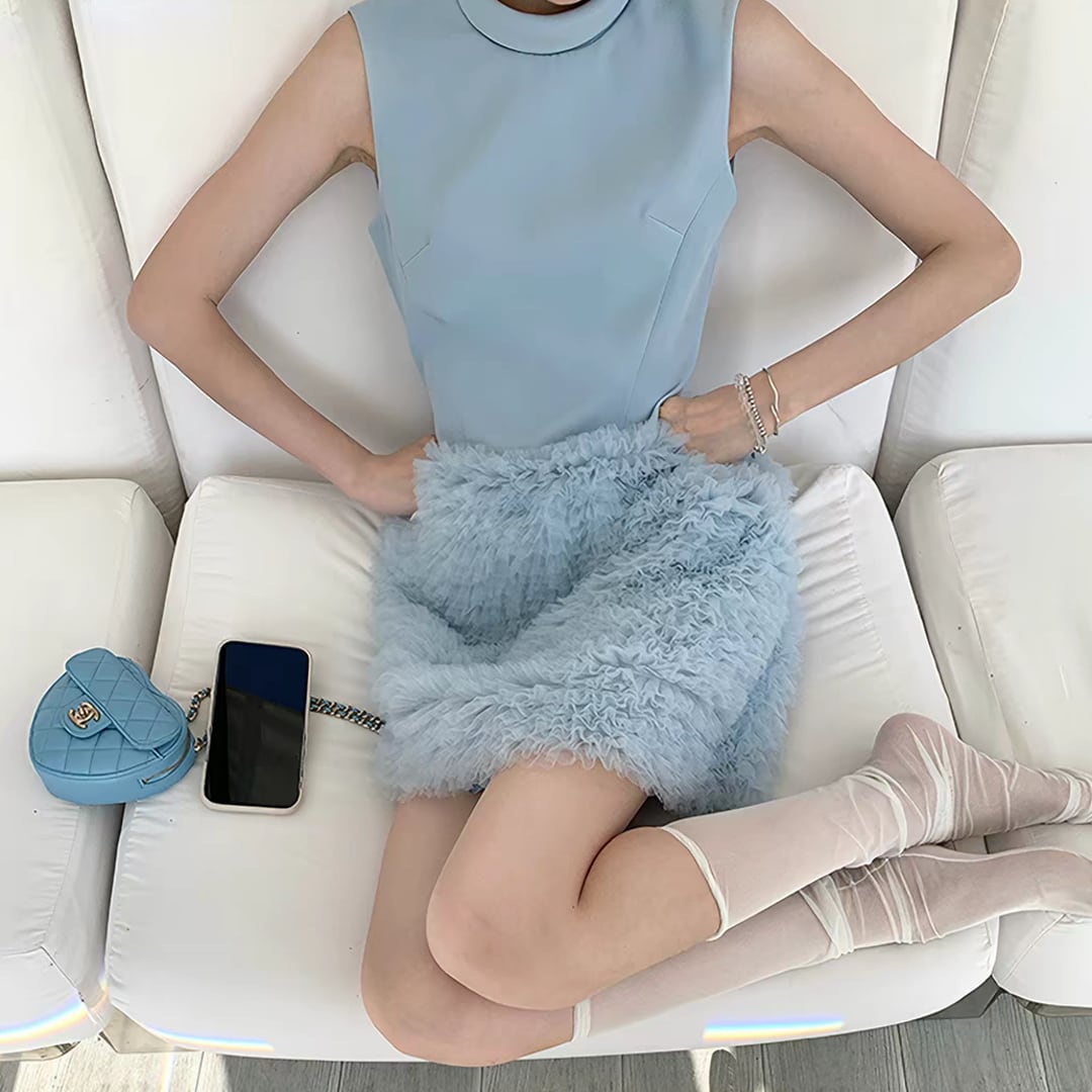 Sleeveless ruffle dress 2610131