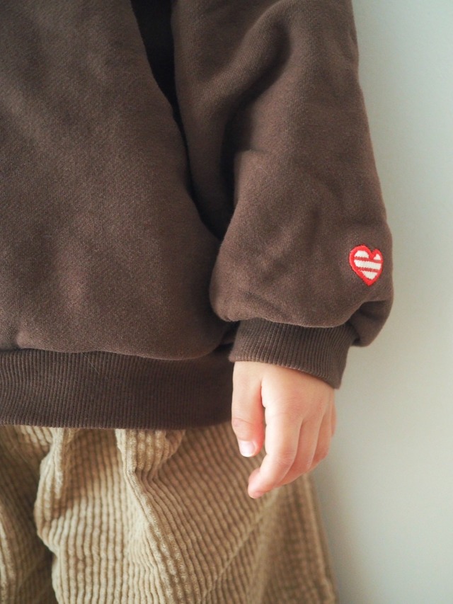 《即納》送料無料 【mini robe】Heart sweatshirt