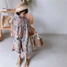 サロペット つなぎ オールインワン カバーオール オーバーオール パンツ ロング丈 ロング 子供服 子供 キッズ 女の子 柄 花柄 半袖 春夏 春 夏 新作 秋 旅行 フェス キャンプ アウトドア 人気 おすすめ かわいい おしゃれ 韓国 韓国子供服 プレゼント 贈り物 プレゼント 90 100 110 120 130 140