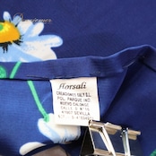 フラメンコ 衣装 シージョ ピキージョ 紺 青 フレコ 花柄 トライアル 三角形 フリンジ スペイン製 ネイビー系 ホワイト系 ダンス おしゃれ スカーフ かわいい プリント レディース コスチューム スタイル フリンジ付き 飾り付け フラメンコダンス レトロ