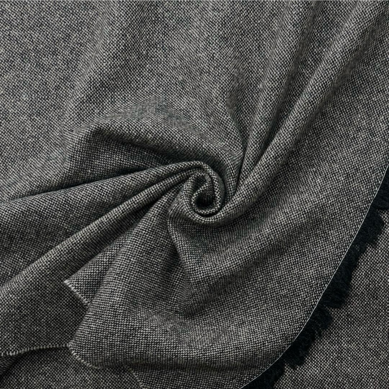 ★AM110◆3.5m◆ラスト1点‼◆インポート◆ウール100%弱毛羽立ちツイード生地◆グレー系×ブラック