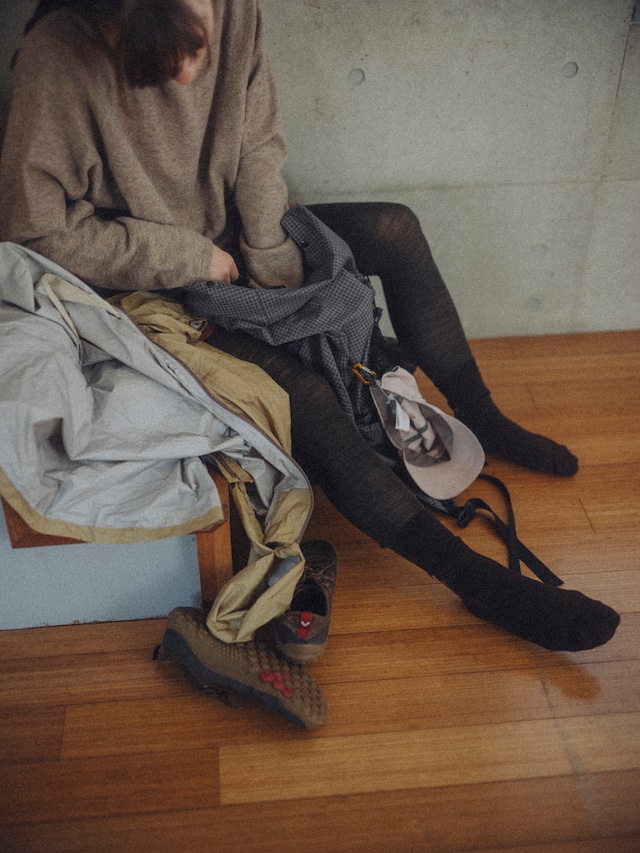 Ultra fine merinowool leggings col.chernozem