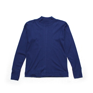 Italy Military Mock Neck Cotton Knit