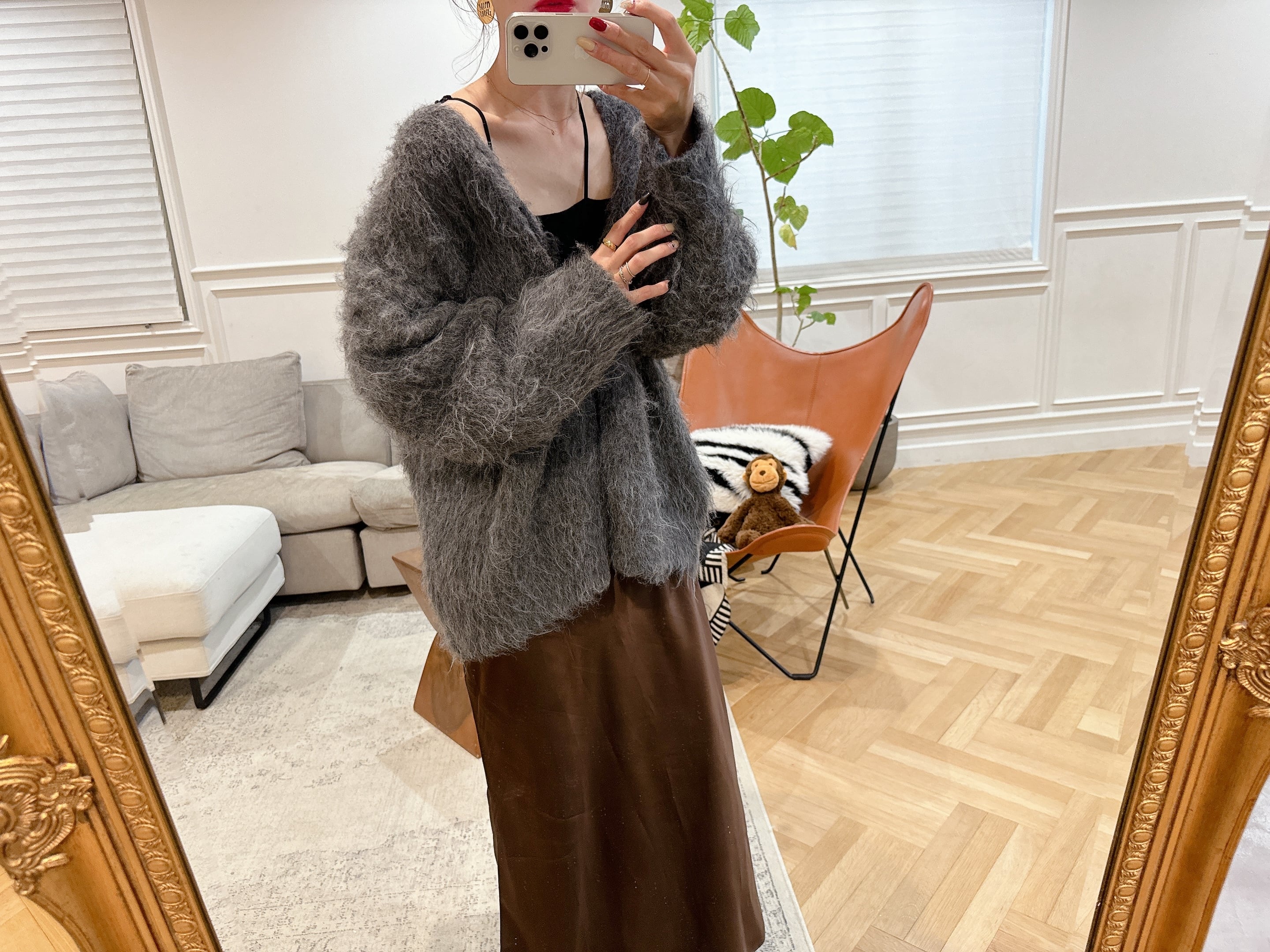 2way mokemoke cardigan | mite