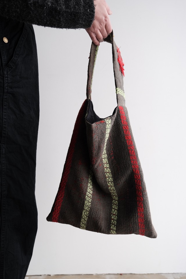 vintage quilt - one handle bag - #3