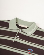 【#Re:room】BOARDER KNIT POLO SHIRTS［REK171］