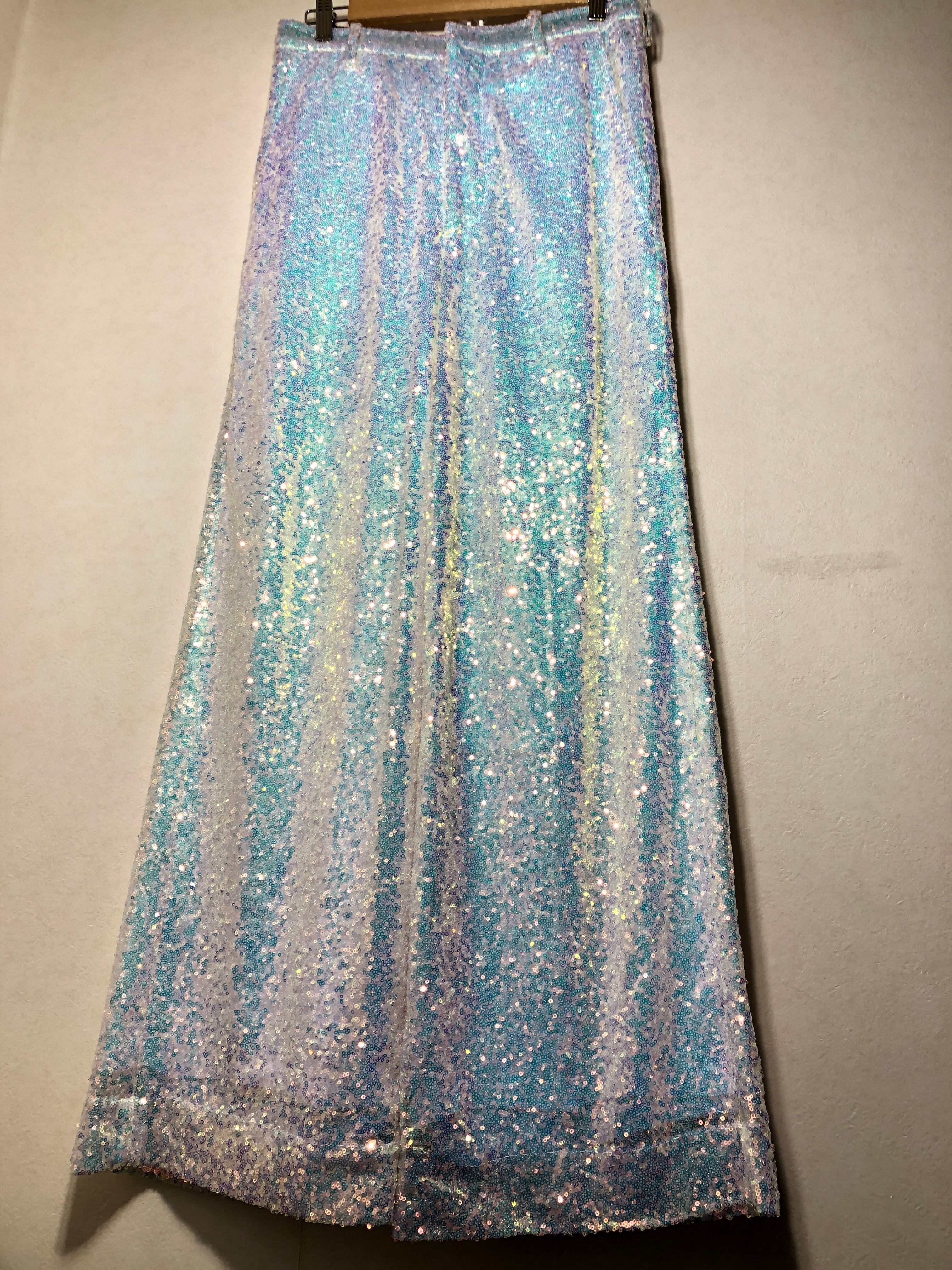 022061 24AW MASU SEQUINS EASY PANTS PEARL スパンコール パンツ 46 