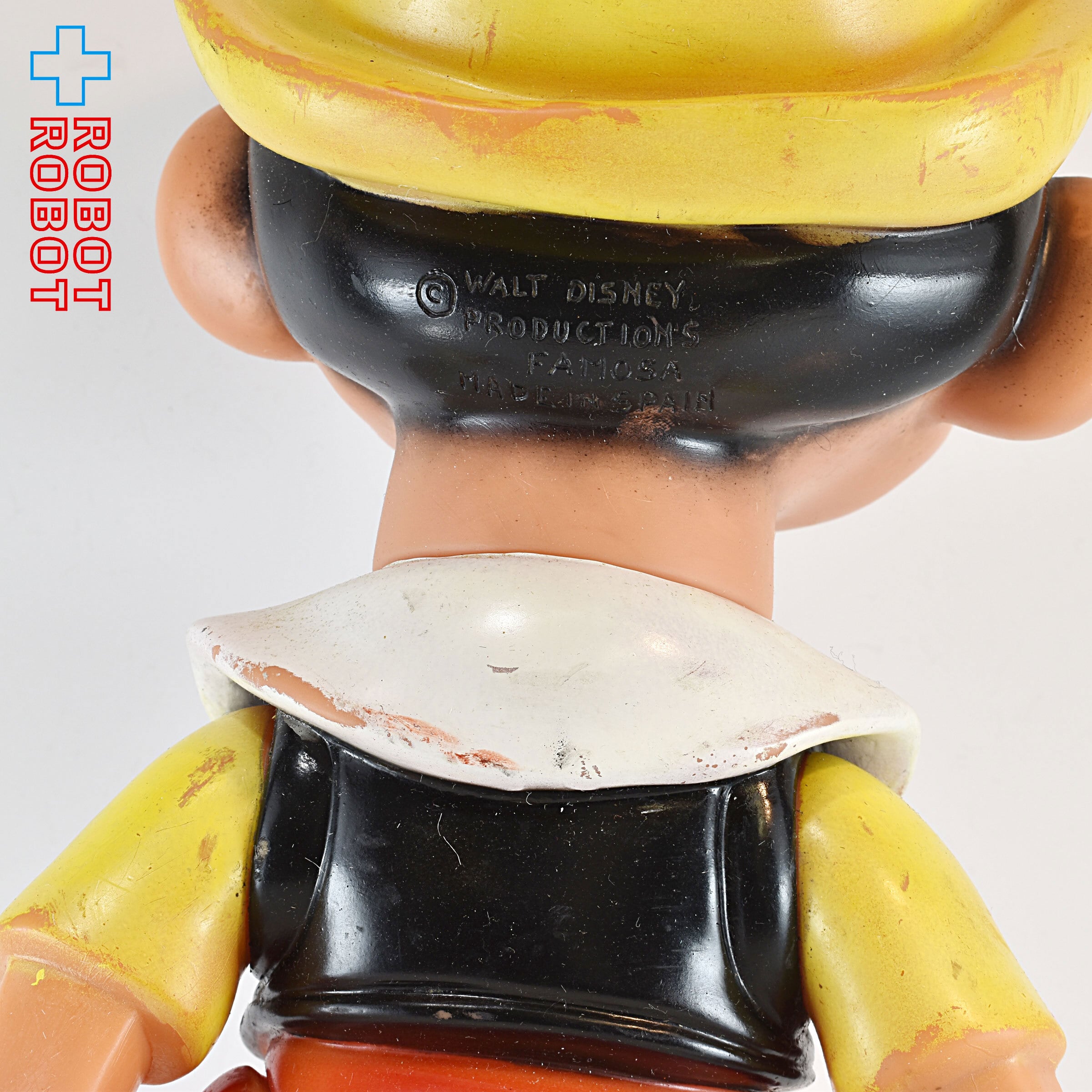 ディズニー ピノキオ ラバー スクイーク ドール ソフビ ファモサ社