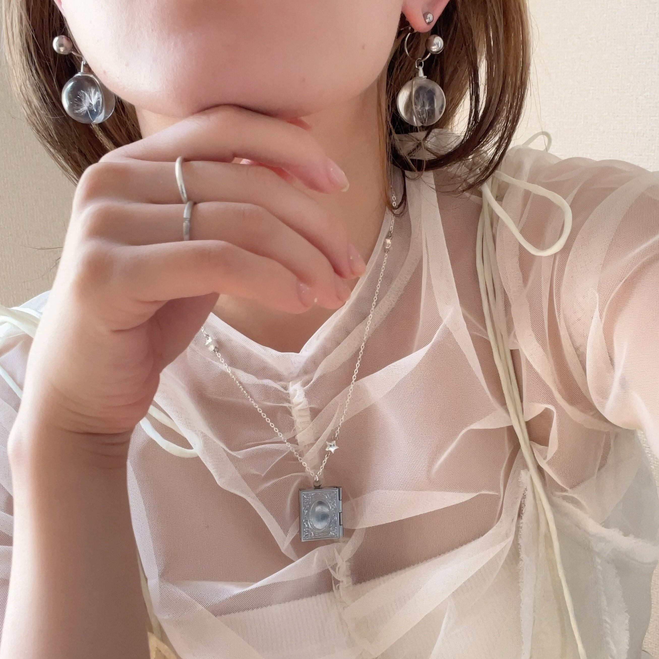 open pendant necklace［2type］ | saze
