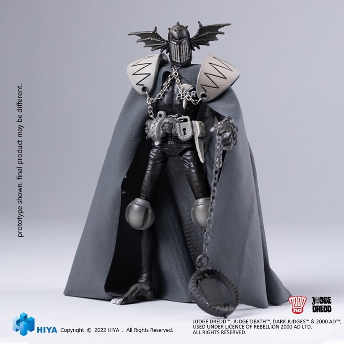 ハイヤトイズ ジャッジ・ドレッド 1/18 ジャッジフィアー モノクロ