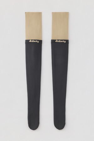 TOY LOGO KNEE SOCKS 26AWAC-016 CHARCOAL