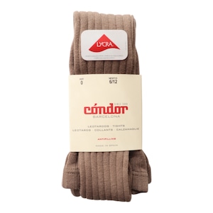 Basic rib tights (350 Visón)4・6size / Cóndor