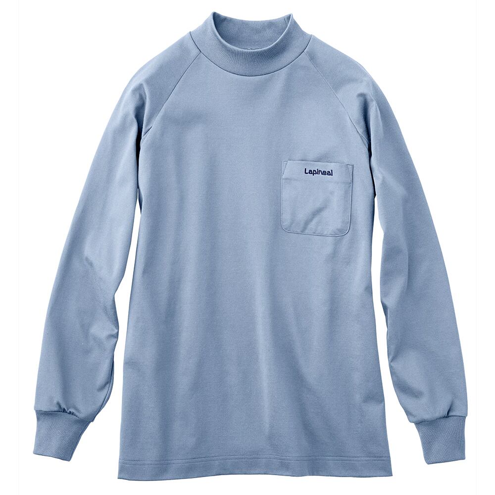LANNAL sportハイネックシャツ パステルブルー LANNAL sportハイネックシャツ パステルブルー ハイネック長袖シャツ