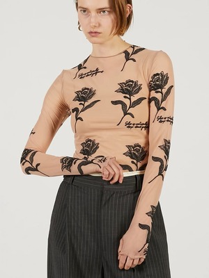 【26SS】PRANK PROJECT プランクプロジェクト / Flower Embroidery Tops  / トップス