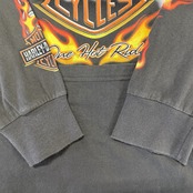 【HARLEY DAVIDSON】ハーレーダビッドソン One Hot Ride 2009コピーライト  ロングTシャツ L