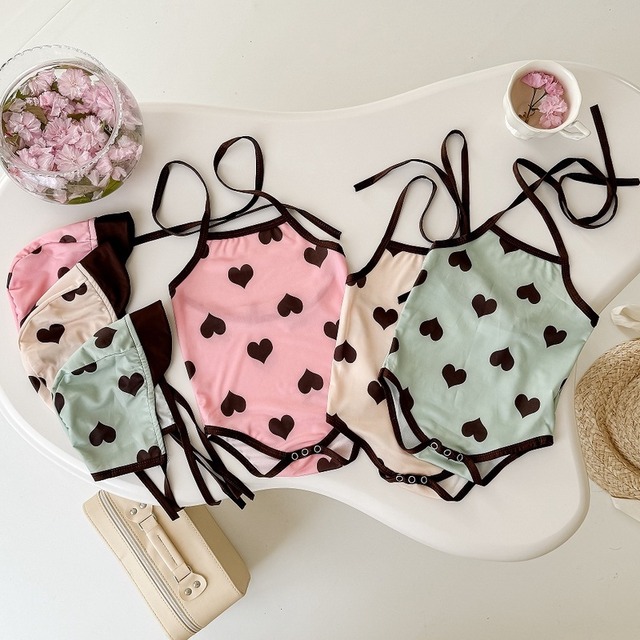 【BABY】ハート柄スクール水着