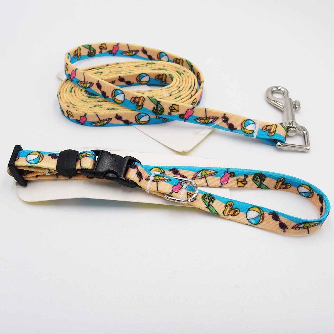 Beach Party 首輪＋リードセット XS サイズ - Yellow Dog Design