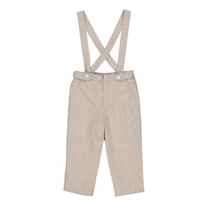 【KIDIWI】Bertrand, Boy trousers, in Heather beige Twill(2y,3y)