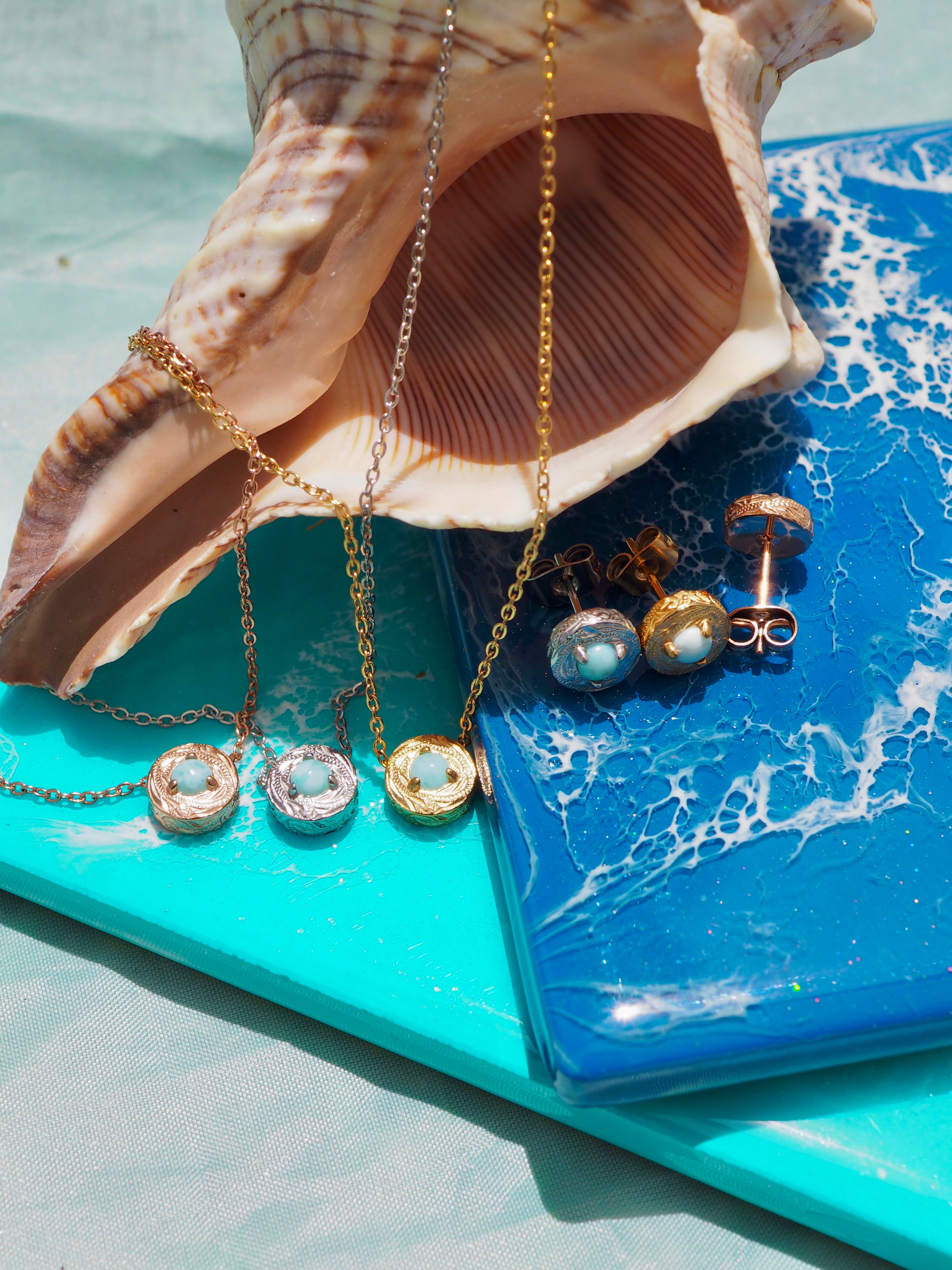 期間限定セット❤︎ラリマーピアス＆ネックレス❤︎ | Lana Jewelry