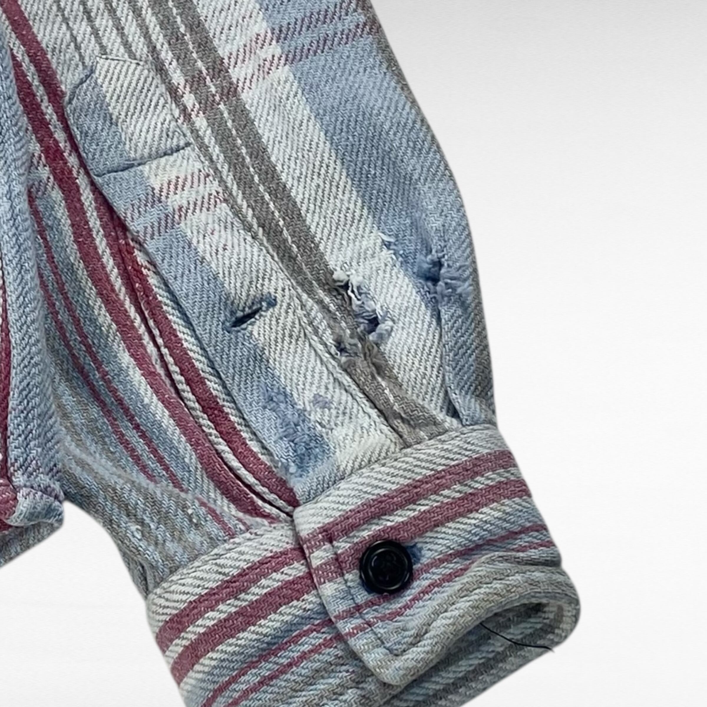 【希少　三ツ星】RRL チェックヘビーネルシャツ 90's】 RRL ラルフローレン ヘビーネルシャツ チェック柄 三ツ星タグ M