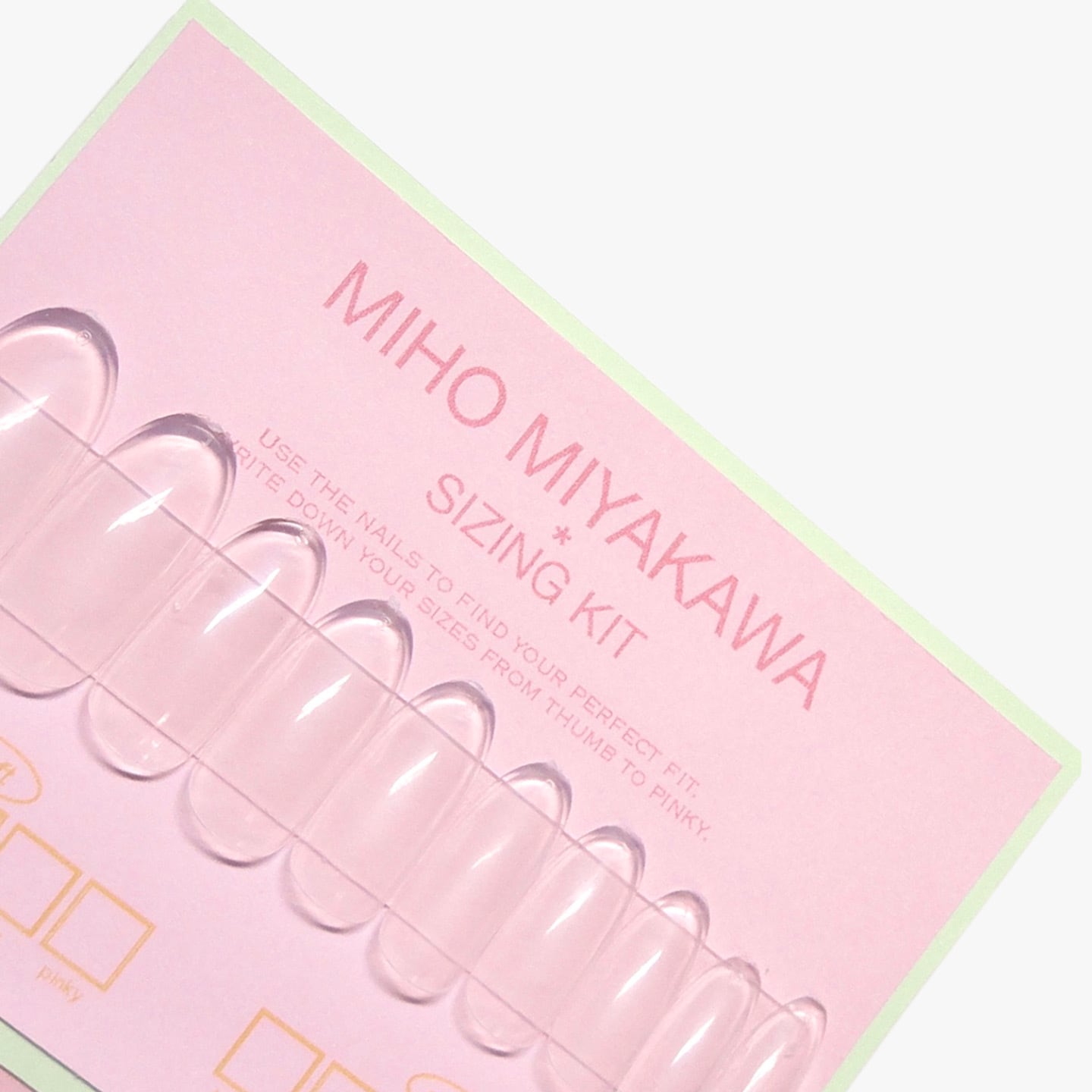 Sizing Kit〈サイズ計測用ネイルチップ〉 | Miho Miyakawa