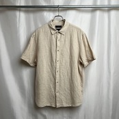 BANANA REPUBLIC バナリパ リネン 半袖シャツ L