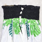 フラダンス 衣装 パウスカート ブラック系 ホワイト系 リバーシブル モノトーン カラフル イプヘケ柄 モンステラ柄 かわいい きれい 華やか 鮮やか 明るい ダンス衣装 ハワイアンダンス レディース アロハ ハワイアンプリント フラ ダンス レッスン 練習