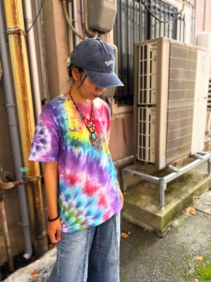タイダイ Tie-dye  Tシャツ Mサイズ 曼荼羅 カラフル ムラ染め Hippies Dye HD26-29