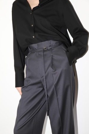 BELTED WIDE PANTS
