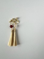 精麻ピアス・イヤリング（天然石）フルオーダー