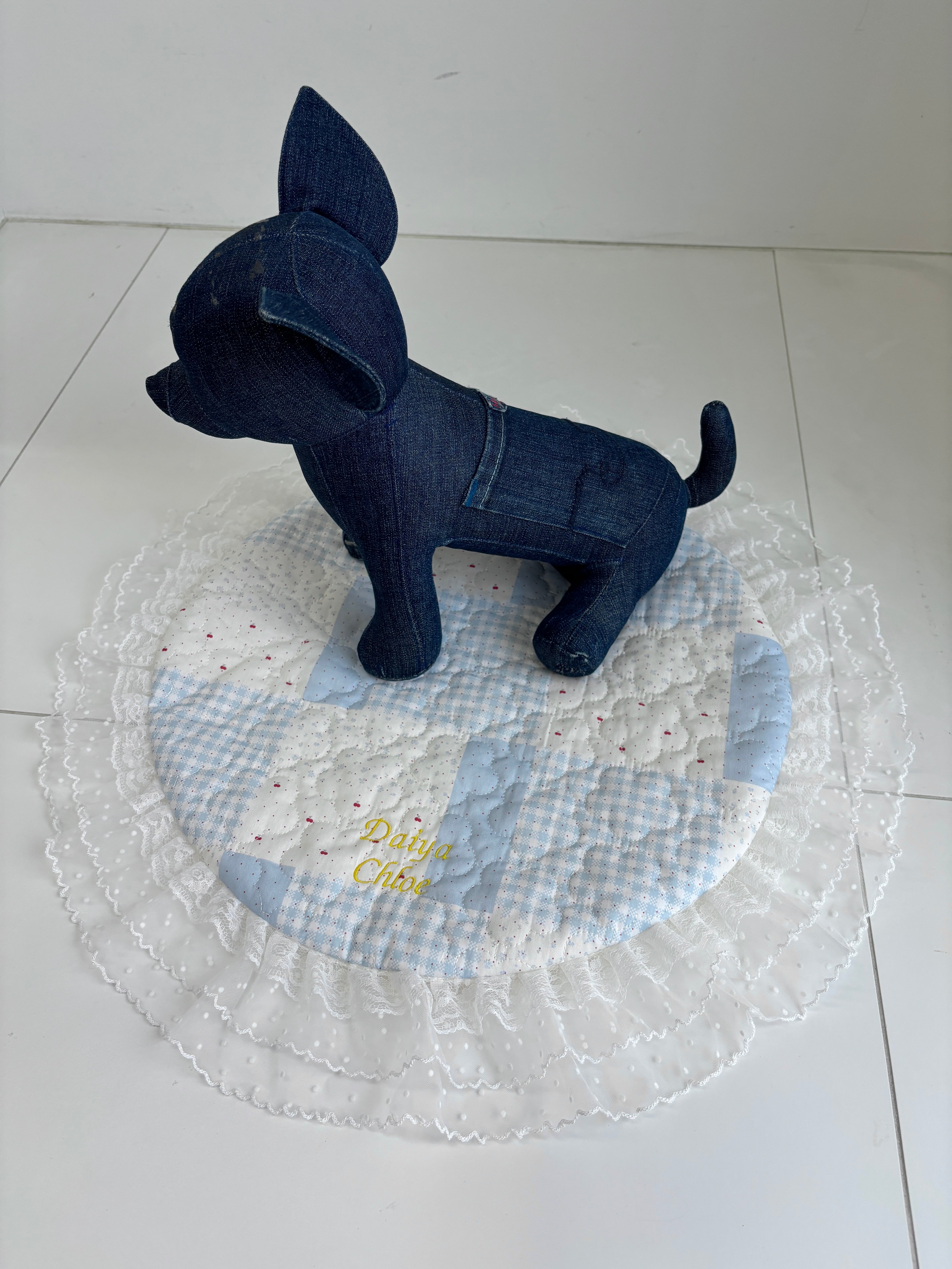 お名前刺繍キルティングカフェマット | JuetraLis