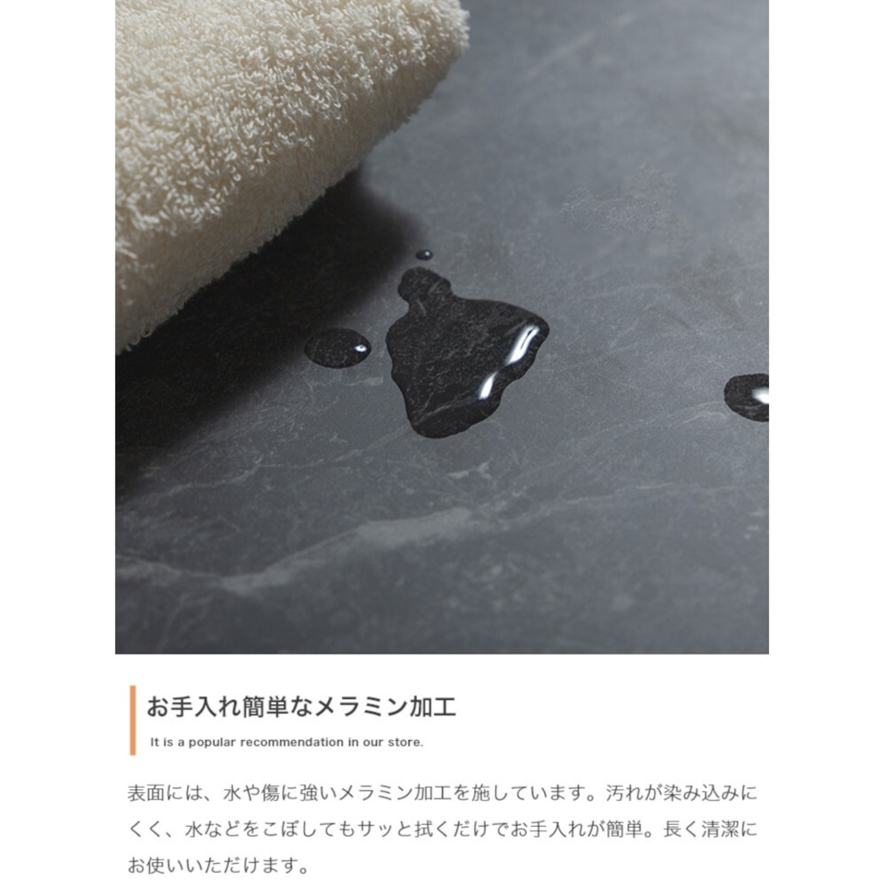 キャビネット 収納 大理石柄 ノイズレスデザイン モダン