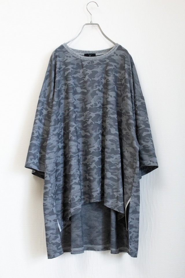 Slit-T-shirts (grey/camouflage)