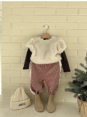 ルプティモ / le petit mo / プードルパフTシャツ / 韓国子供服 / キッズ / 26winter〖取寄〗*XS~XL*