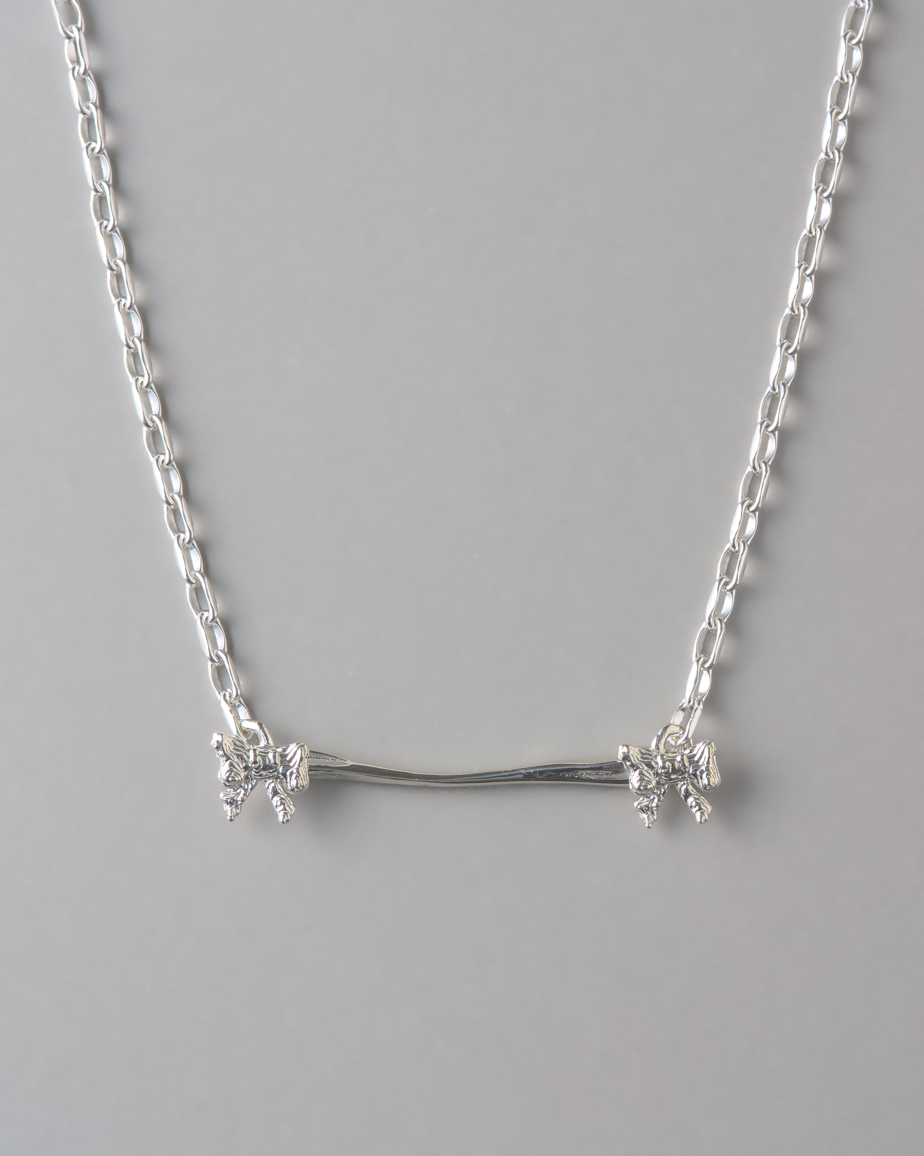 ribbone choker necklace silver925 LJ21065N