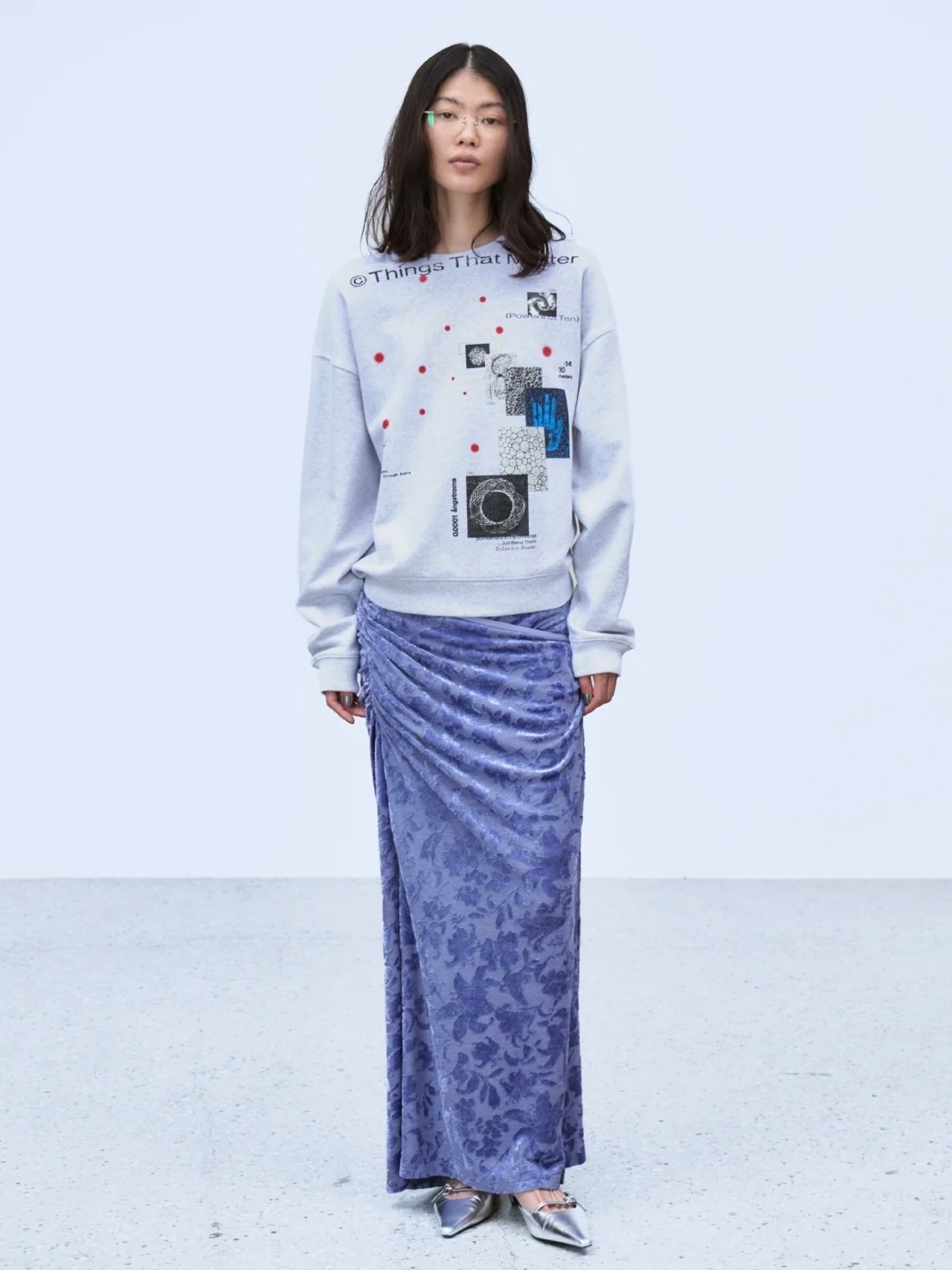 【26AW】THINGS THAT MATTER シングスザットマター / スカート / VELOUR JACQUARD SKIRT  0586TM0646P - 5