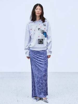 【26AW】THINGS THAT MATTER シングスザットマター / スカート / VELOUR JACQUARD SKIRT  0586TM0646P