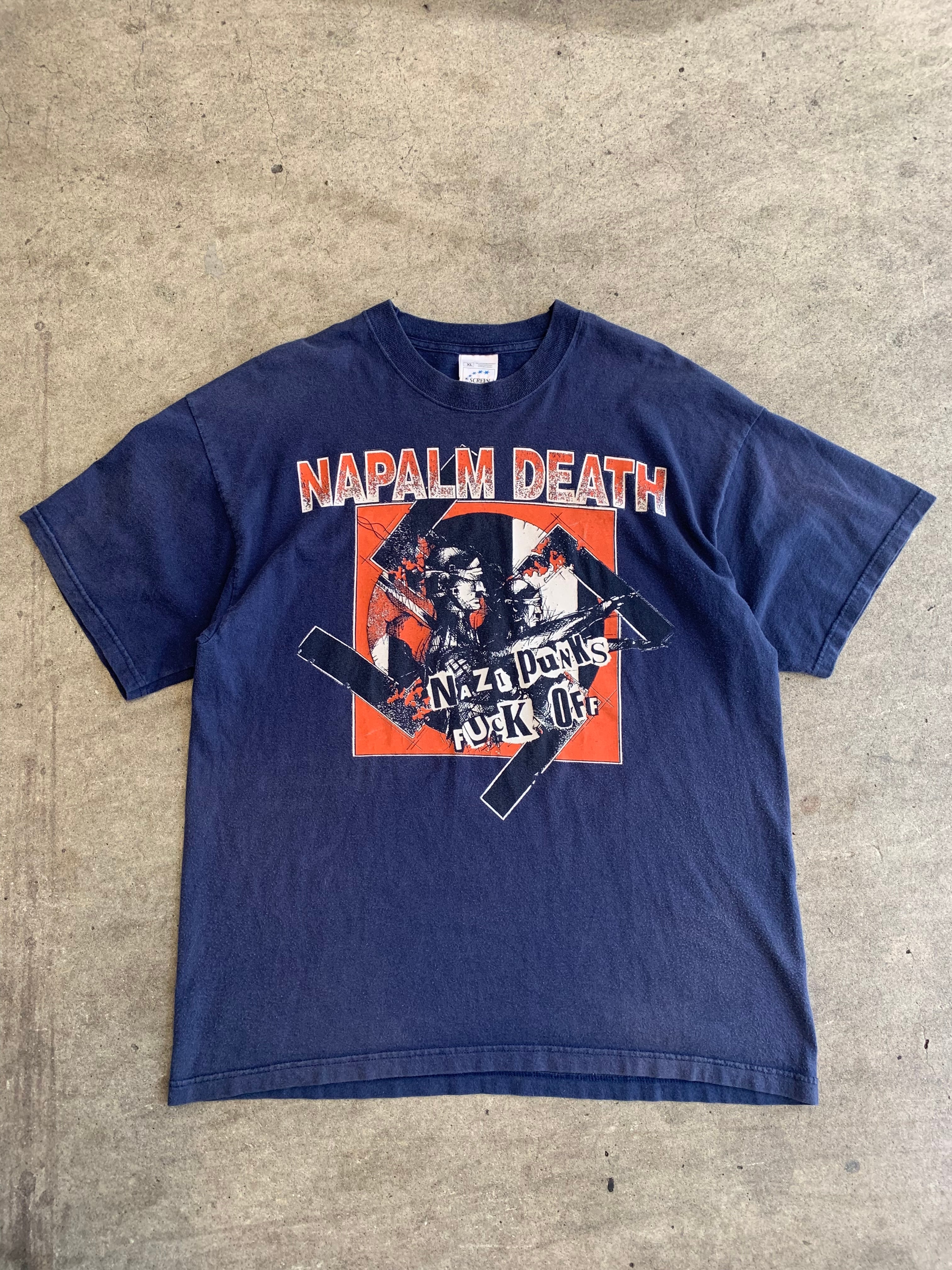 90's NAPALM DEATH tee | wit