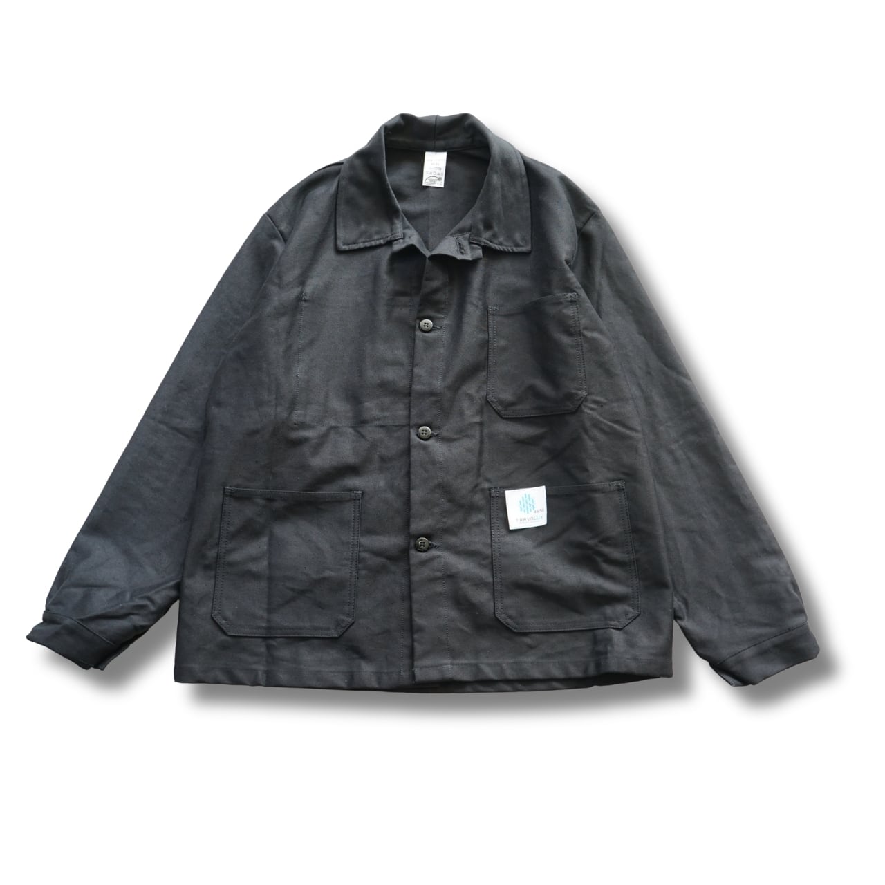 TRAVALUX トラヴァルクス ブラックモールスキン ワークジャケット サイズ50(実寸XL相当)|NA807