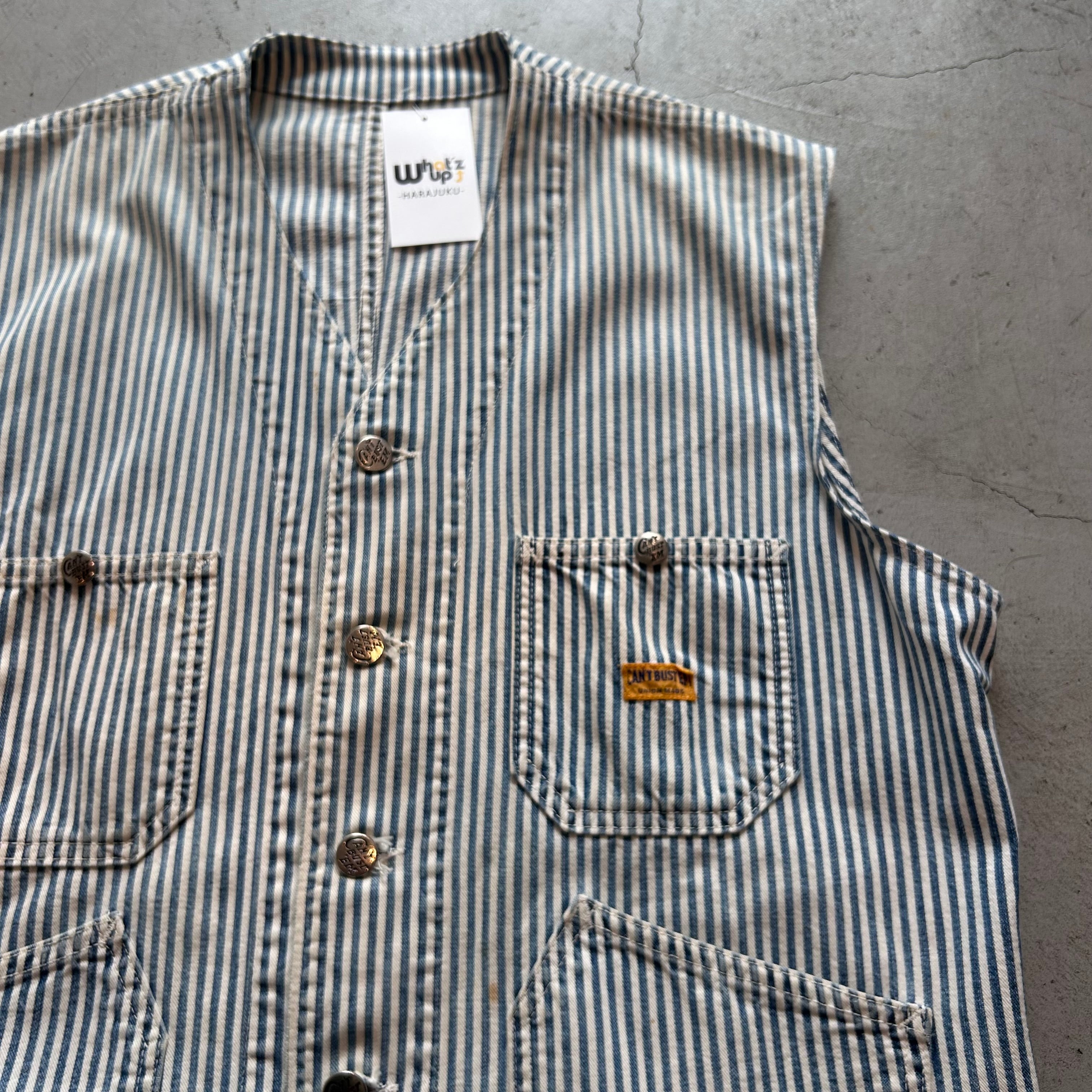 Special!! 1950s CAN'T BUST EM hickory engineer jacket 
