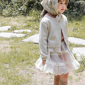 秋花びらフリルパフスカート