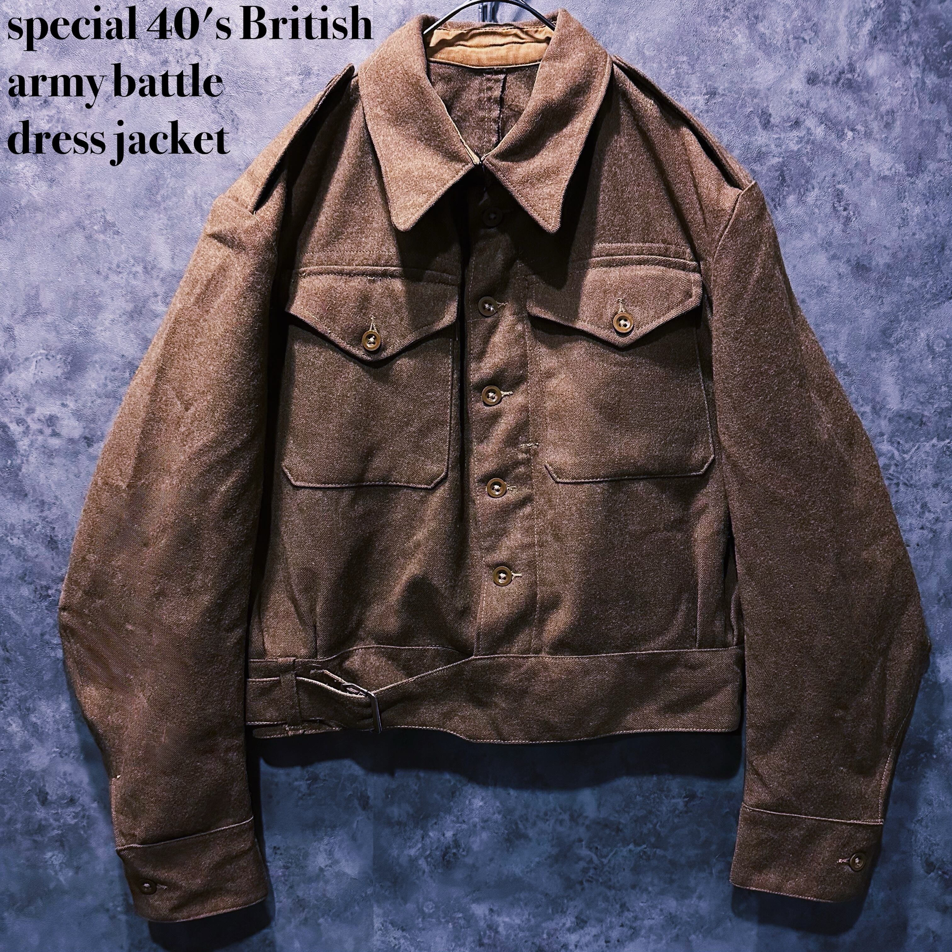 【doppio】special 40's British army battle dress jacket