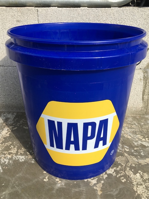 USA 5ガロン　プラスチックバケツ◆NAPA/ナパ◆アメリカ　カーショップ　洗車バケツ　DIY　ガレージ