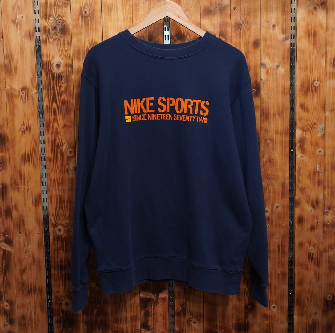 00s nike スウェット ネイビー XL/ナイキ