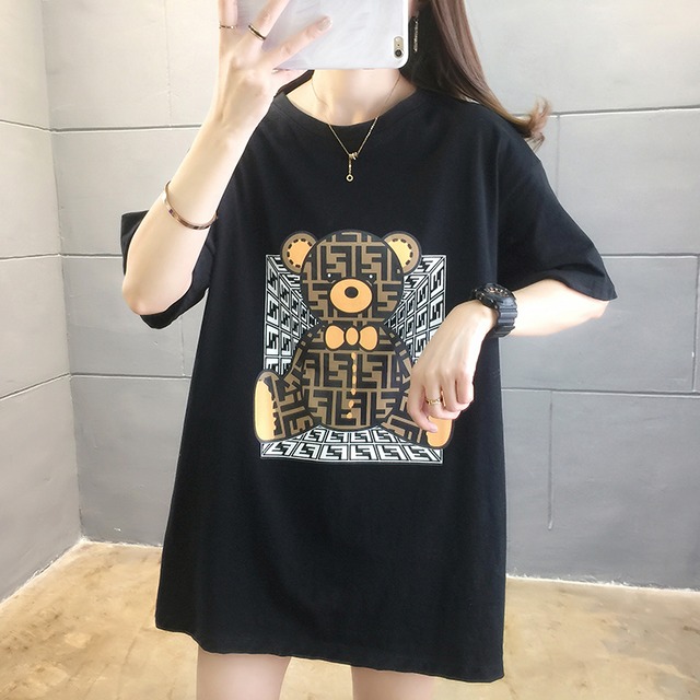 ロゴくまTシャツ